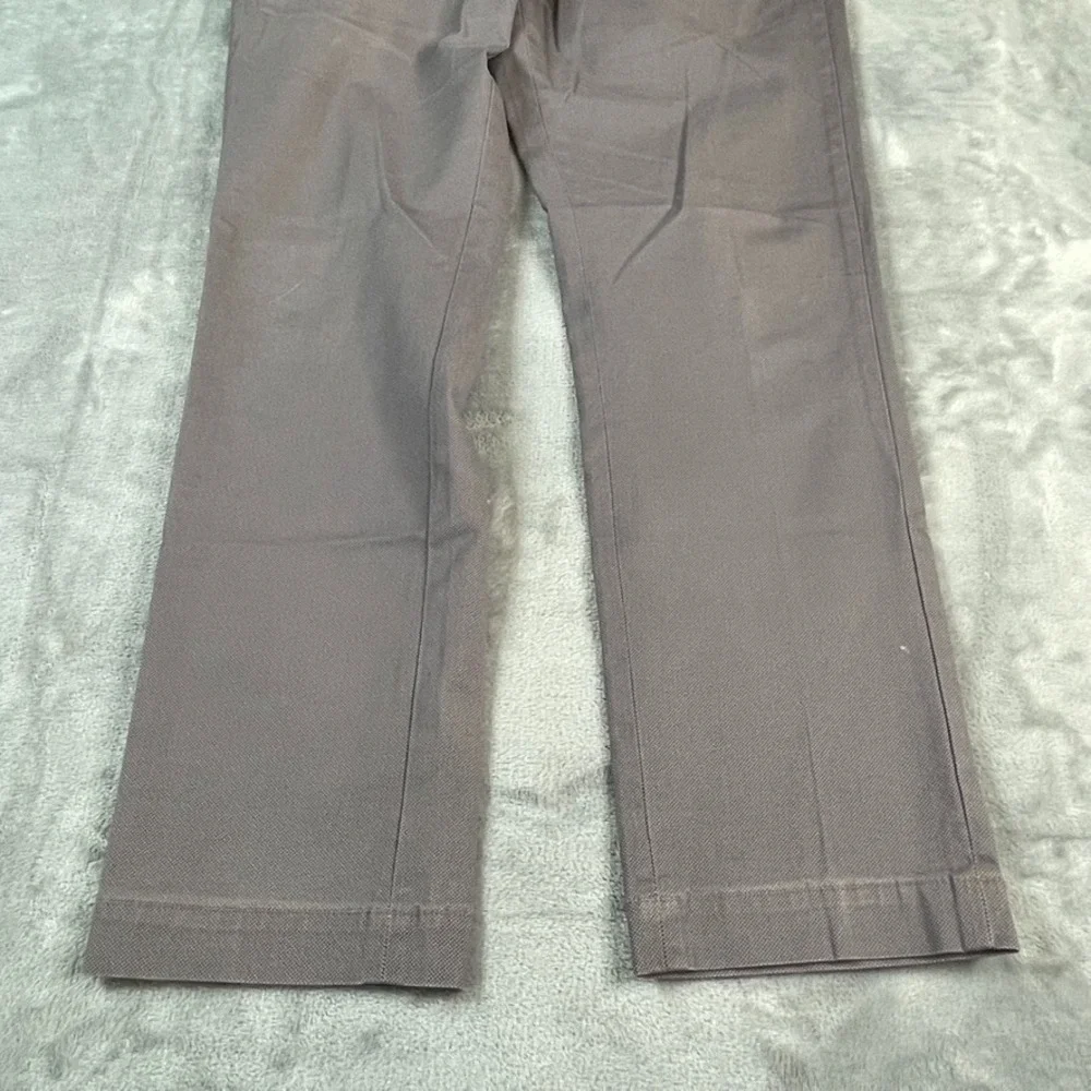 Banana Republic Aiden Chino Pant 31x29 Light Gray MicroPrint Cotton Stretch-READ